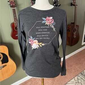 Five Solas Christian Long Sleeve Graphic Shirt